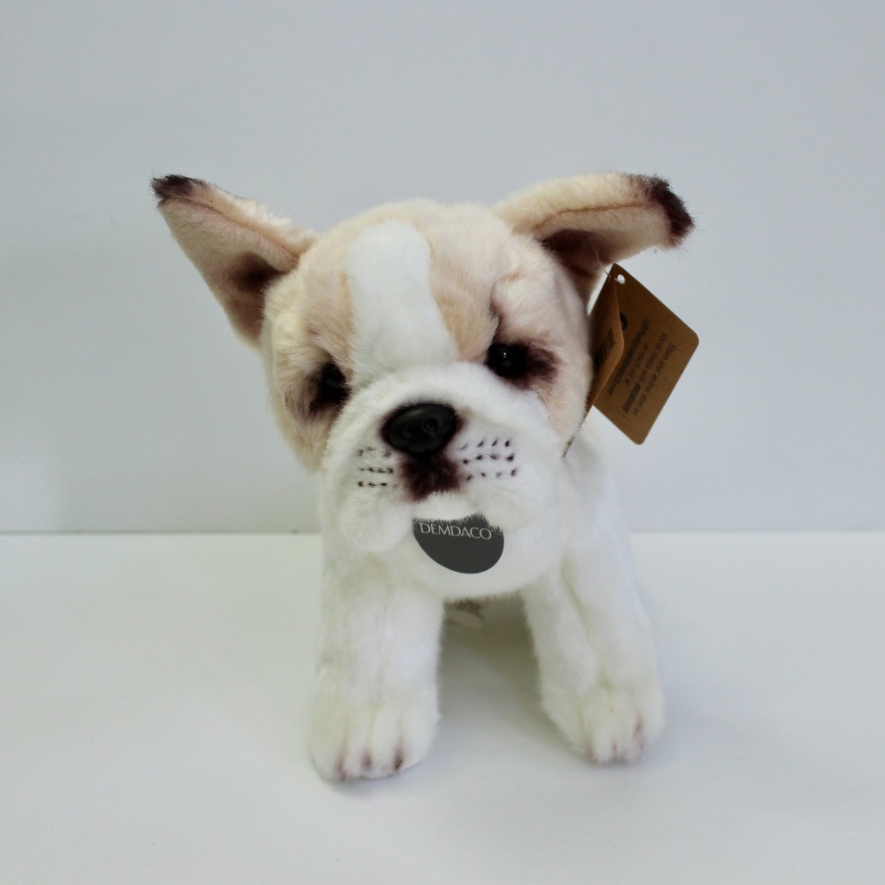 Demdaco French Bulldog Dog Small Plush Stuffed Animal Lovey 9"